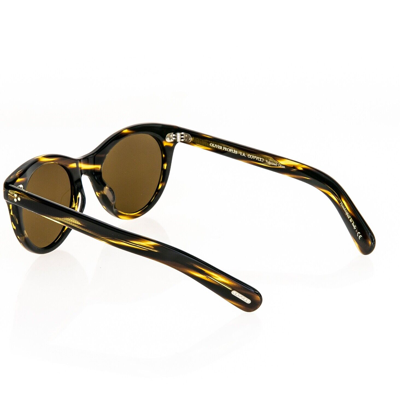 Pre-owned Oliver Peoples Merrivale Ov5451su Brown Cocobolo Polarized Sunglasses 5451