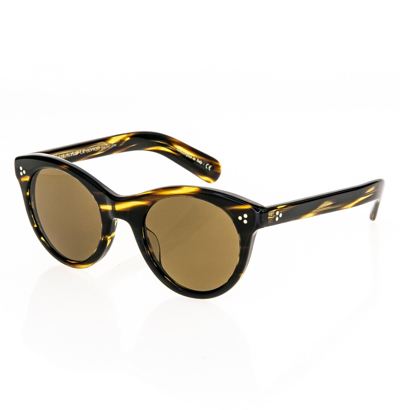 Pre-owned Oliver Peoples Merrivale Ov5451su Brown Cocobolo Polarized Sunglasses 5451