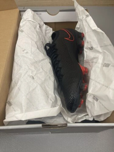Pre-owned Nike Mercurial Vapor 13 Elite Fg Men Soccer Shoes, Black/red, Aq4176-060, Sz 8