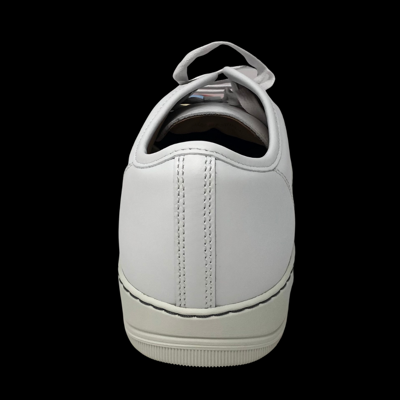 Pre-owned Lanvin Nwb Men's  Dbb1 Painted Sneaker, Size 8, White