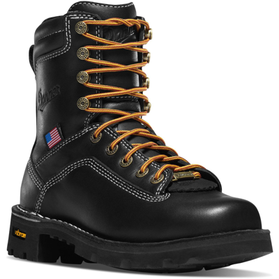 Pre-owned Danner ® Quarry Usa Women's Sizing Black Work Boots 17323 - All Sizes -