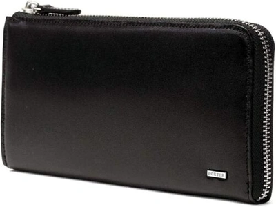 Pre-owned Porter Yoshida Bag  Sheen Wallet 110-02927 Black Made In Japan 66 Nylon