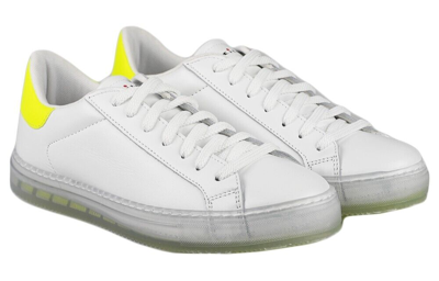 Pre-owned Kiton Sneakers Shoes 100% Leather Special Edition Size 12 Us 45 Eu Ksw28 In White