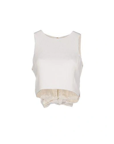 Shop Tibi Top In White