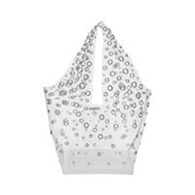 Shop Paco Rabanne Shoulder Bags In Transparent/silver