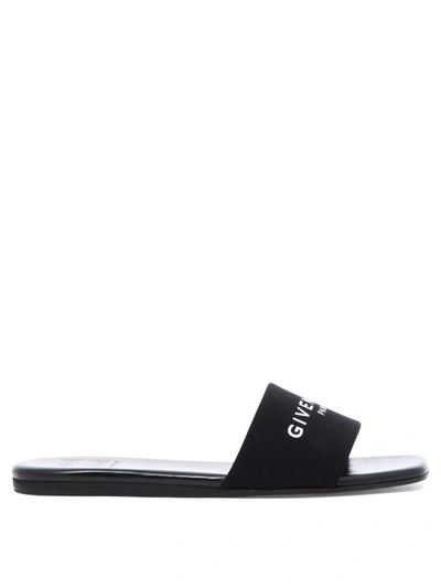 Shop Givenchy "4g" Canvas Mules In Black