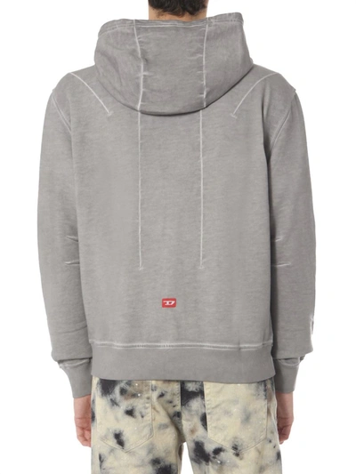 Shop Diesel Red Tag "a Cold Wall" Sweatshirt In Grey