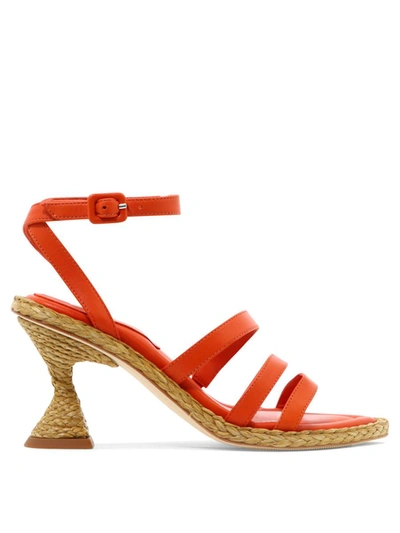 Shop Paloma Barceló "agnes" Sandals In Orange