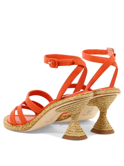 Shop Paloma Barceló "agnes" Sandals In Orange