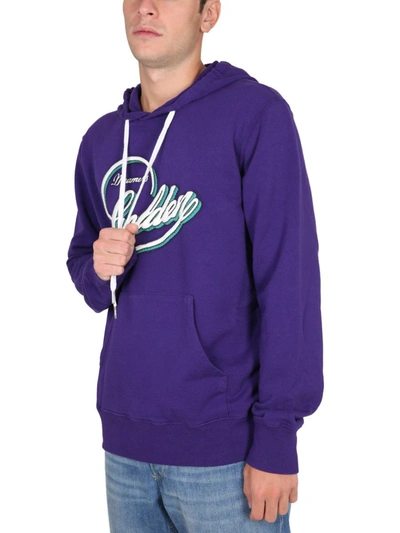 Shop Golden Goose "alighiero" Sweatshirt In Purple