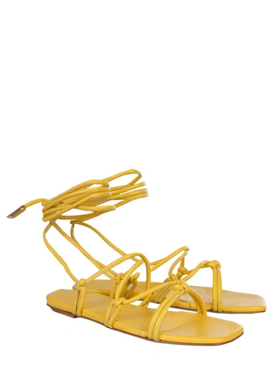Shop Gia Borghini "beautiful" Sandals In Yellow