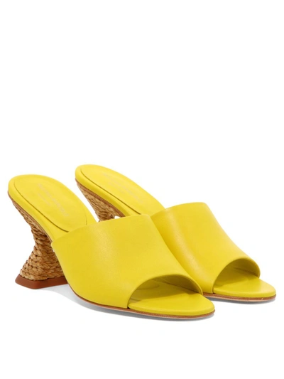 Shop Paloma Barceló "brigite" Sandals In Yellow