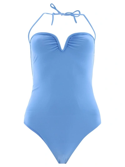 Shop Nanushka "brissa" Swimsuit In Blue