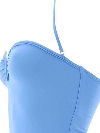 Shop Nanushka "brissa" Swimsuit In Blue