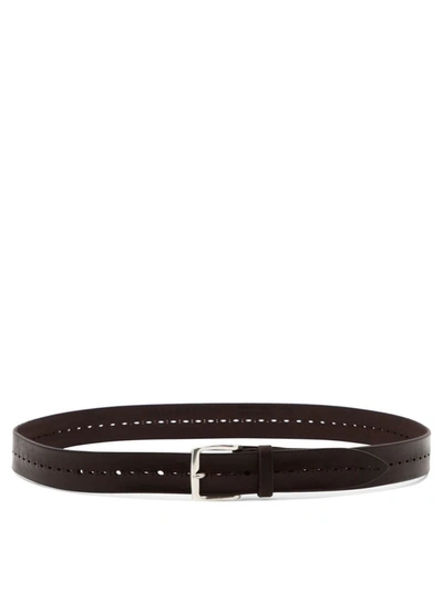 Shop Orciani "bull Soft" Belt In Brown