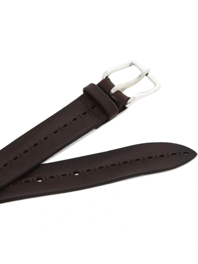 Shop Orciani "bull Soft" Belt In Brown