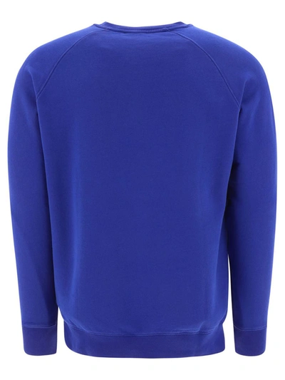 Shop Maison Kitsuné "chillax Fox" Sweatshirt In Blue