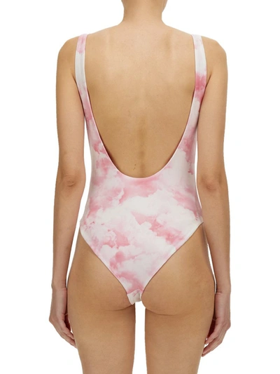 Shop Rotate Birger Christensen Rotate "cismione" One-piece Swimsuit In Pink