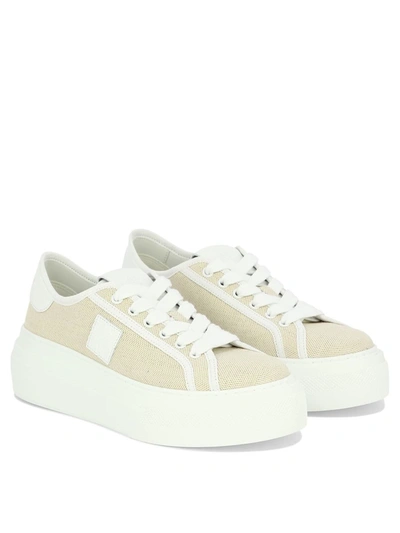 Shop Givenchy "city" Platform Sneakers In Beige