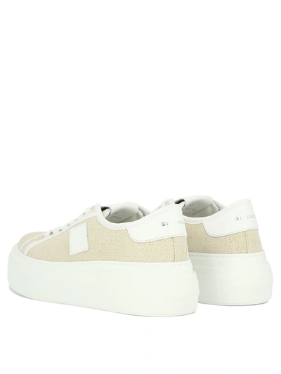 Shop Givenchy "city" Platform Sneakers In Beige