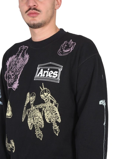 Shop Aries "cybin" Sweatshirt Unisex In Black