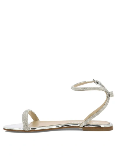 Shop Ninalilou "elisa 101" Sandals In Silver