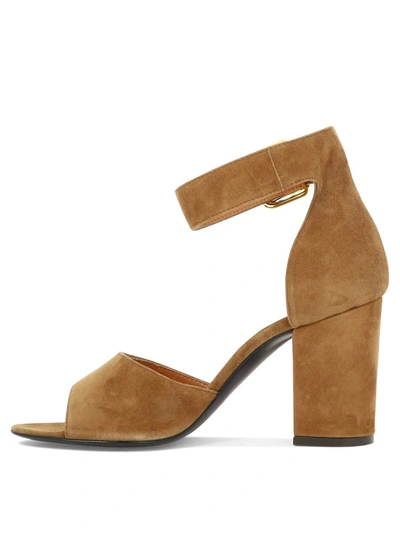 Shop Via Roma 15 "fibbiona" Sandals In Brown