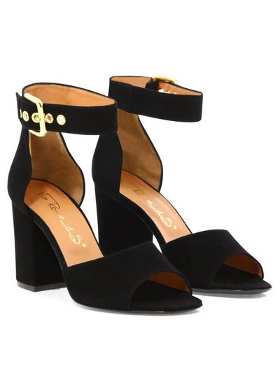 Shop Via Roma 15 "fibbiona" Sandals In Black