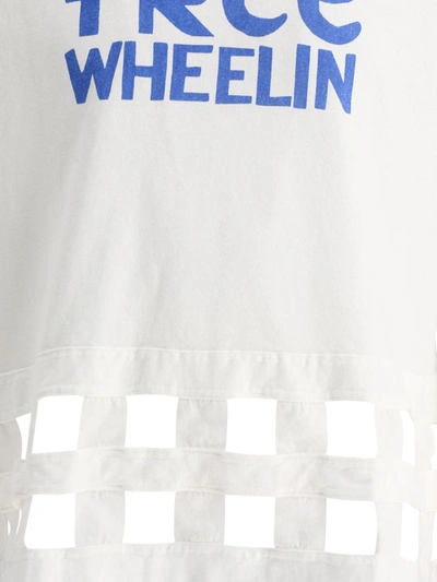 Shop Kapital "free Wheelin" T-shirt In White