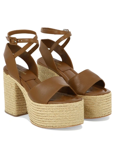 Shop Paloma Barceló "graciela" Sandals In Brown