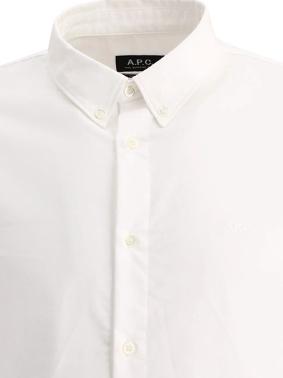 Shop Apc A.p.c. "greg" Shirt In White