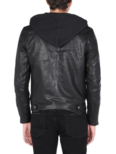 Shop Allsaints "harwood" Biker Jacket In Black