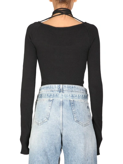 Shop Attico The  "heather" Sweater In Black
