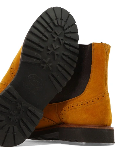 Shop Tricker's "henry" Ankle Boots In Orange