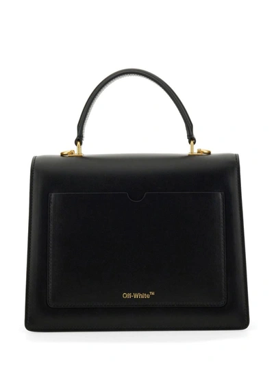 OFF-WHITE Jitney 2.8 Mini Bag Black in Lambskin Leather with Gold