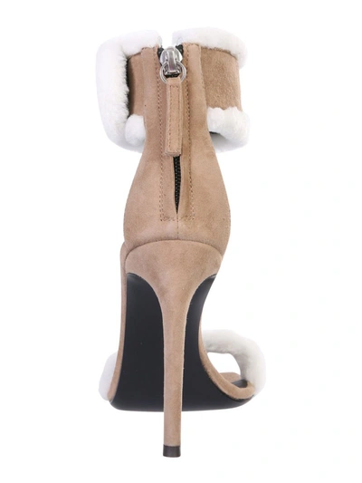 Giuseppe Zanotti Kanda Square Toe Sandals With 9 Cm Heel In Grey
