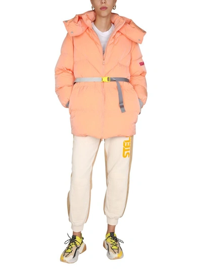 Shop Stella Mccartney "kayla" Down Jacket In Orange