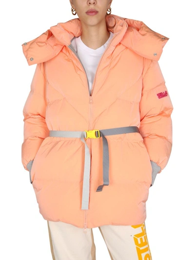 Shop Stella Mccartney "kayla" Down Jacket In Orange