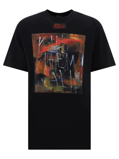 Shop Raf Simons "kill Them All" T-shirt In Black