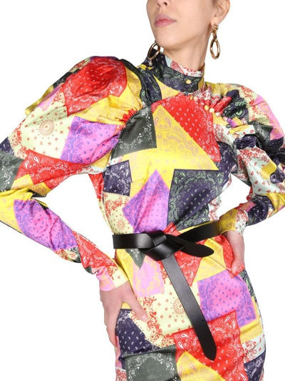 Shop Rotate Birger Christensen Rotate "kim" Dress In Multicolor