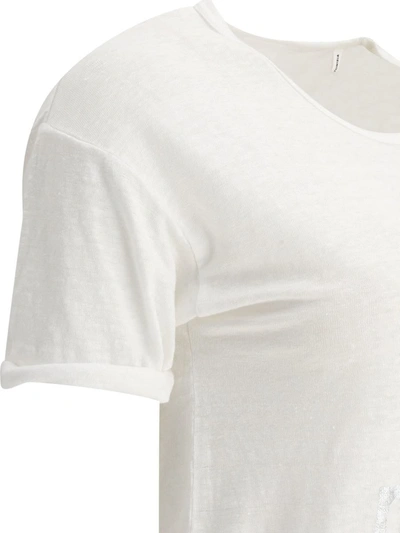 Shop Isabel Marant Étoile "koldi" T-shirt In White