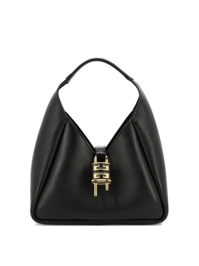 Shop Givenchy "mini G-hobo" Shoulder Bag In Black