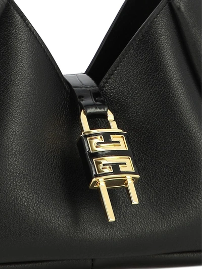 Shop Givenchy "mini G-hobo" Shoulder Bag In Black