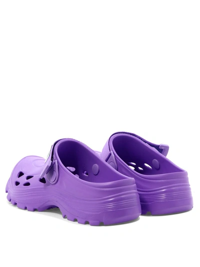 Shop Suicoke "mok" Slippers In Purple