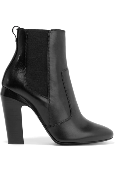 Fendi Diana Leather Ankle Boots