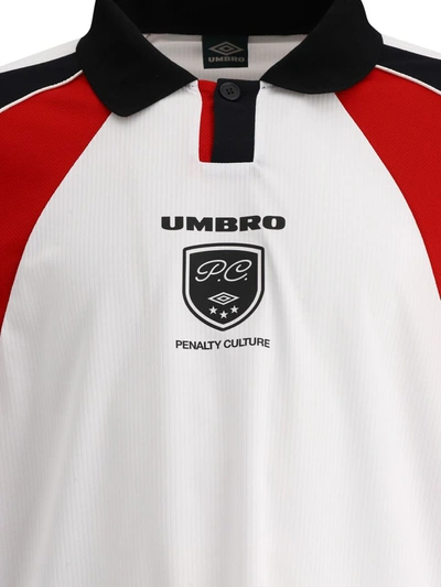 Shop Umbro "penalty Culture" Sporty Polo Shirt In White