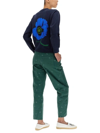 Shop Kenzo "poppy" Sweatshirt In Blue