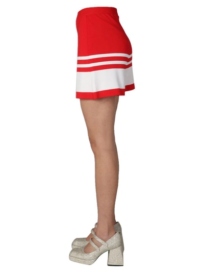 Shop Boutique Moschino "sailor Mood" Shorts In Red
