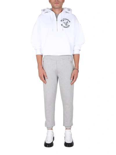 Shop Alexander Mcqueen "skull" Sweatshirt In White