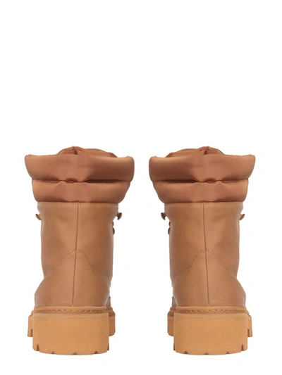 Gia Borghini Lace-up Cargo Ankle Boots In Brown